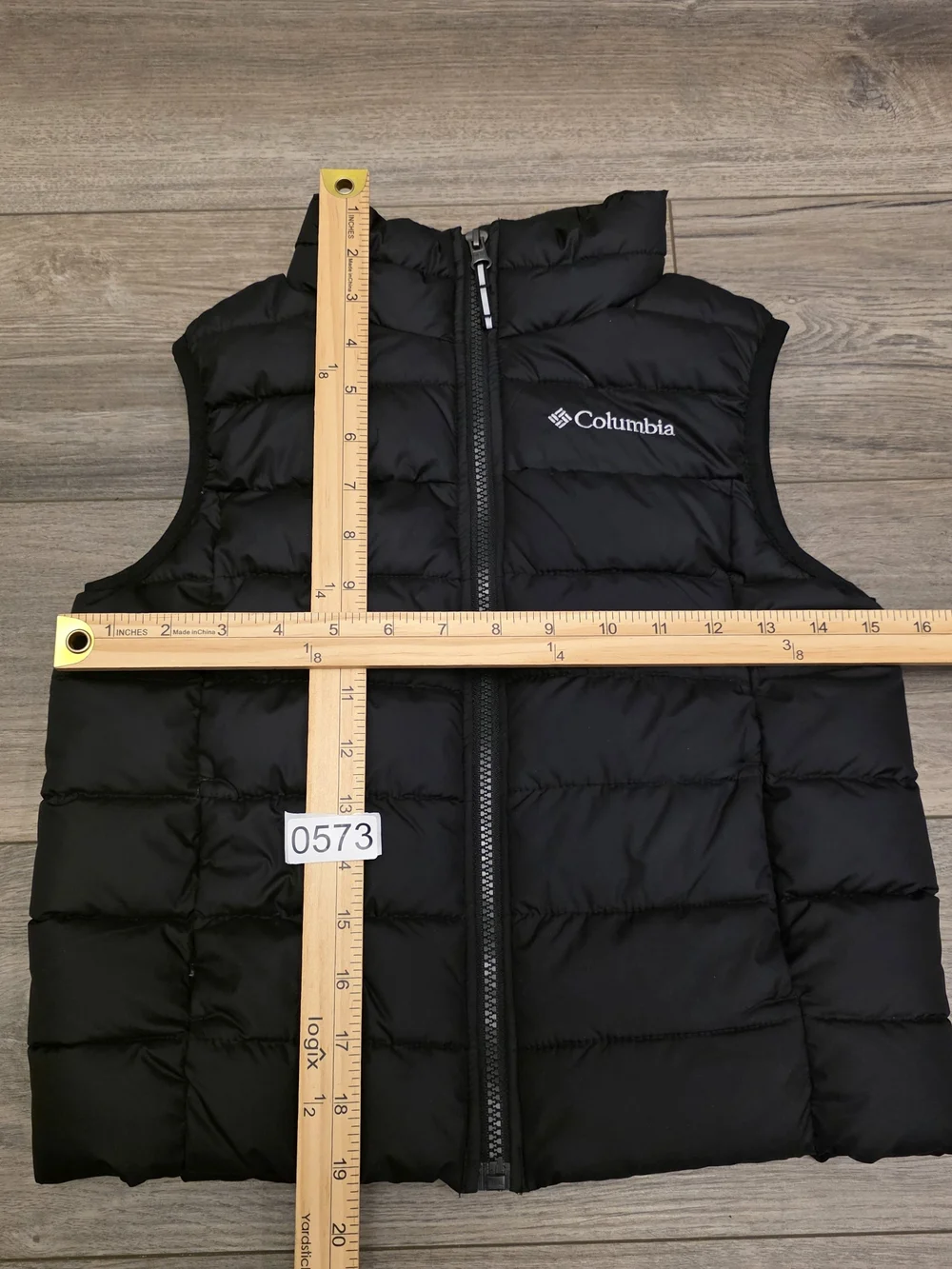 Columbia Powder Lite Black Puffer Vest Size XS 6/7